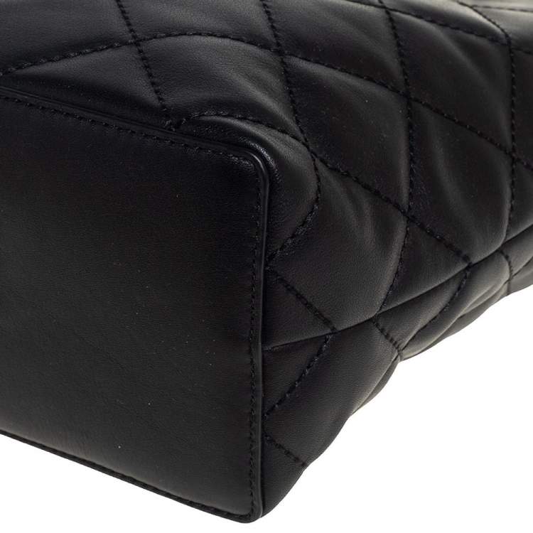 Pre Owned Kate Spade Black Quilted Leather Emerson Place Phoebe Tote