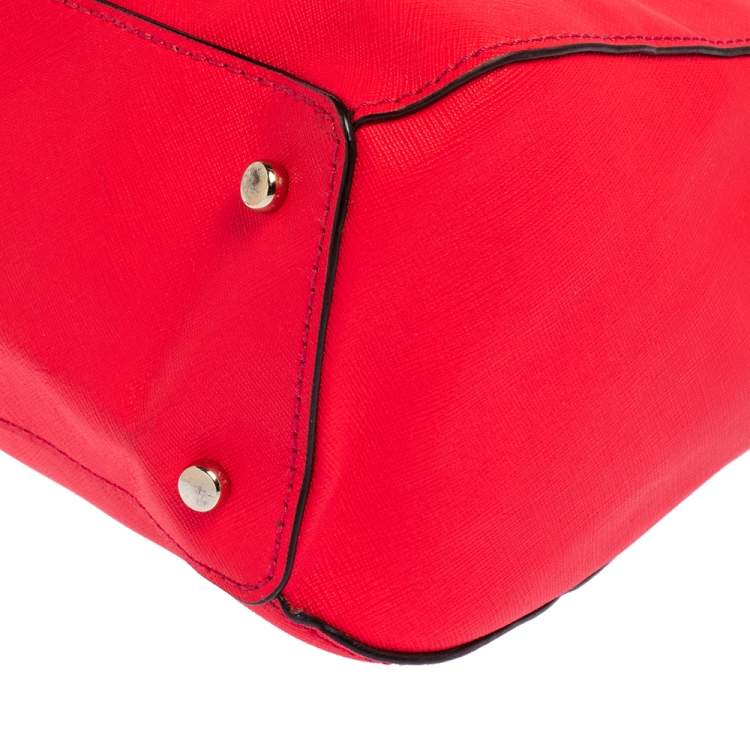 Pre Owned Kate Spade Bright Pink Leather Cedar Street Elissa Satchel