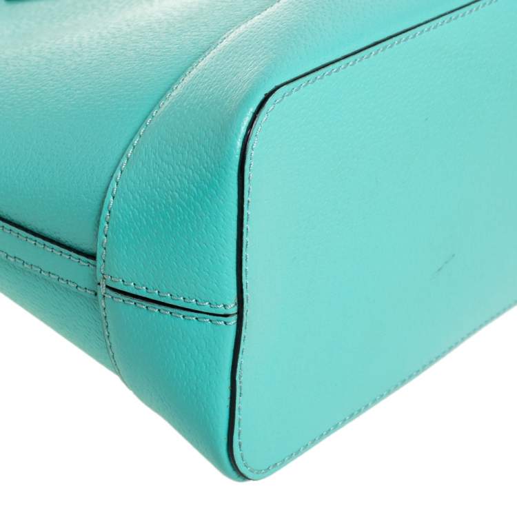 Pre Owned Kate Spade Green Leather Wellesley Rachelle Satchel