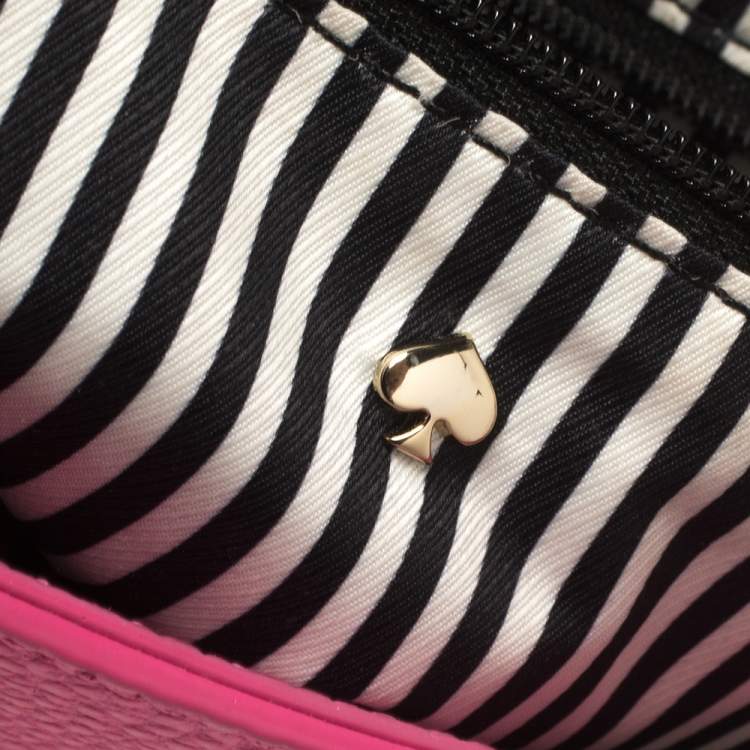 Pre Owned Kate Spade Pink Leather Flap Crossbody Bag