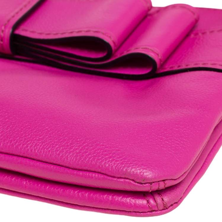 Pre Owned Kate Spade Pink Leather Crossbody Bag
