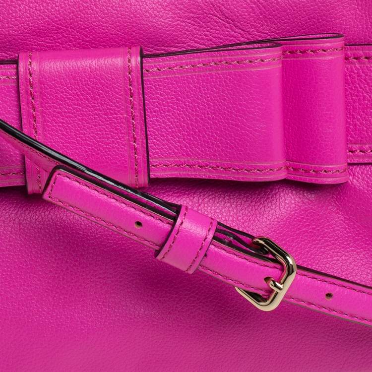 Pre Owned Kate Spade Pink Leather Crossbody Bag