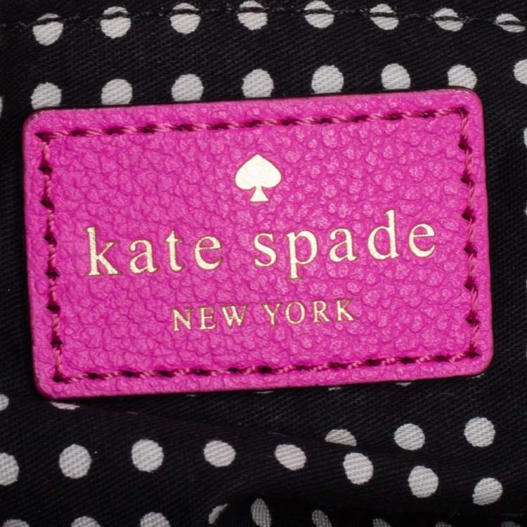 Pre Owned Kate Spade Pink Leather Crossbody Bag