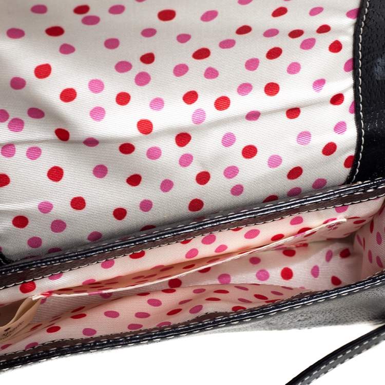 Pre Owned Kate Spade Black Leather Crossbody Bag