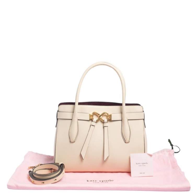 Pre Owned Kate Spade Beige Leather Toujours Tote