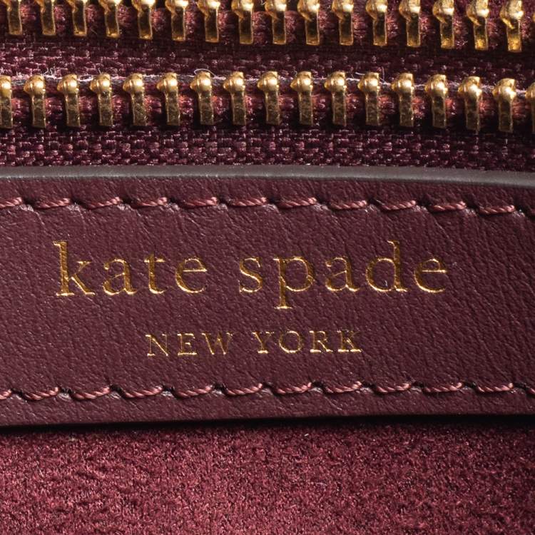 Pre Owned Kate Spade Beige Leather Toujours Tote
