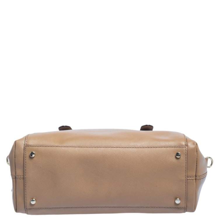 Pre Owned Kate Spade Beige Leather Charlotte Street Satchel