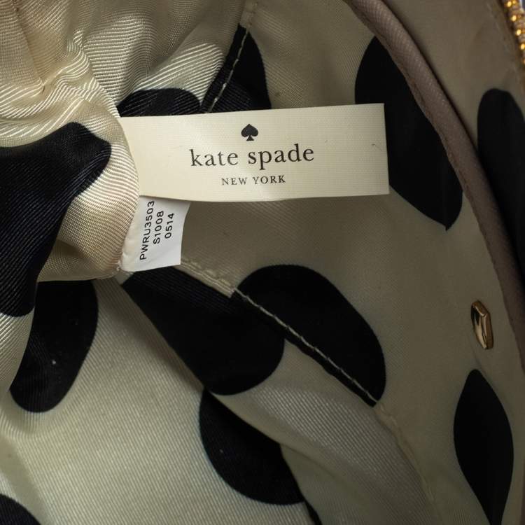 مملوكة مسبقًا Kate Spade Black/Beige Leather New York Cedar Street Mandy Crossbody Bag