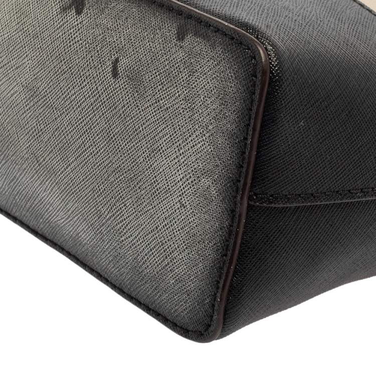 مملوكة مسبقًا Kate Spade Black/Beige Leather New York Cedar Street Mandy Crossbody Bag