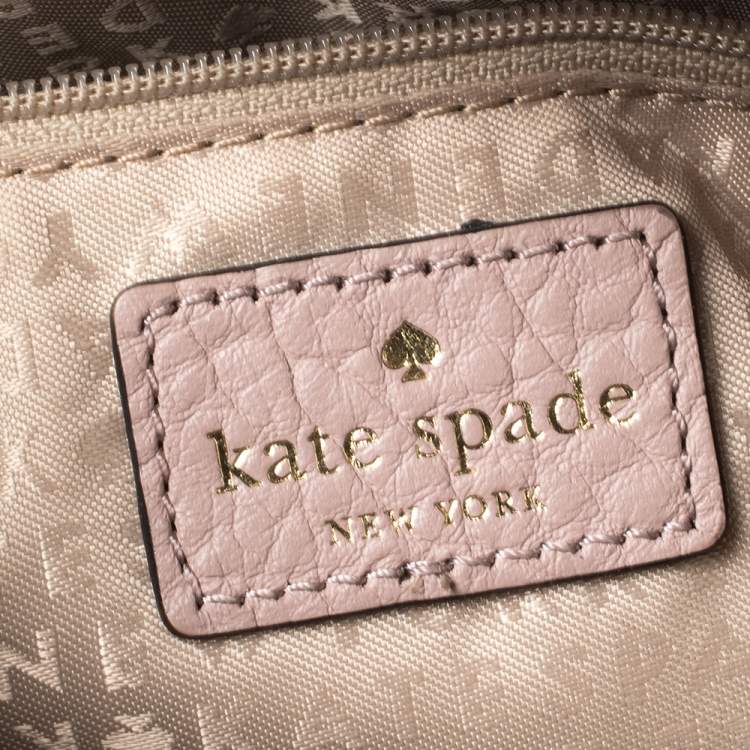Pre Owned Kate Spade Pink Leather Perri Lane Bubbles Romy Satchel