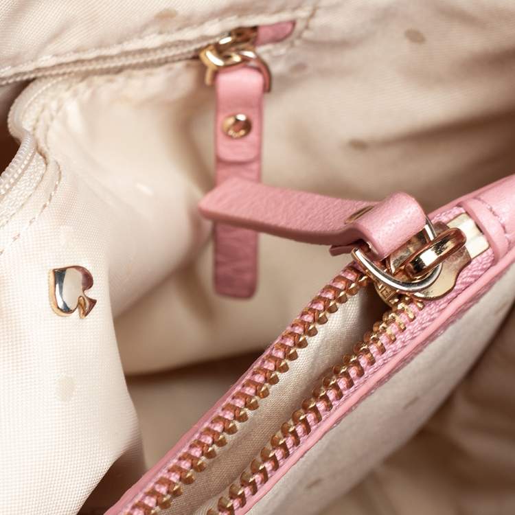 Pre Owned Kate Spade Pink Leather Jordyn Tote