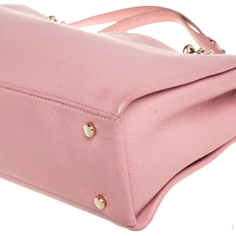 Pre Owned Kate Spade Pink Leather Jordyn Tote