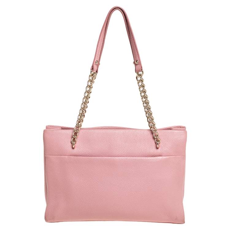 Pre Owned Kate Spade Pink Leather Jordyn Tote