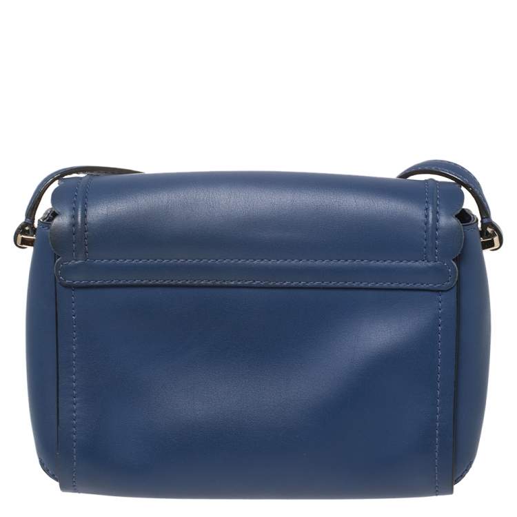 Pre Owned Kate Spade Blue Leather Maple Court Shoulder Bag