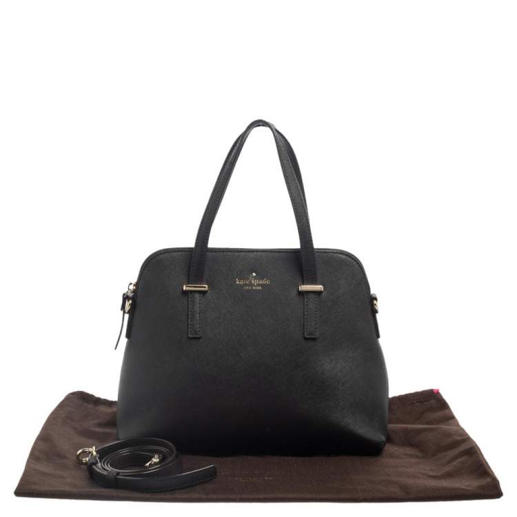 Pre Owned Kate Spade Black Leather Cedar Street Maise Shoulder Bag