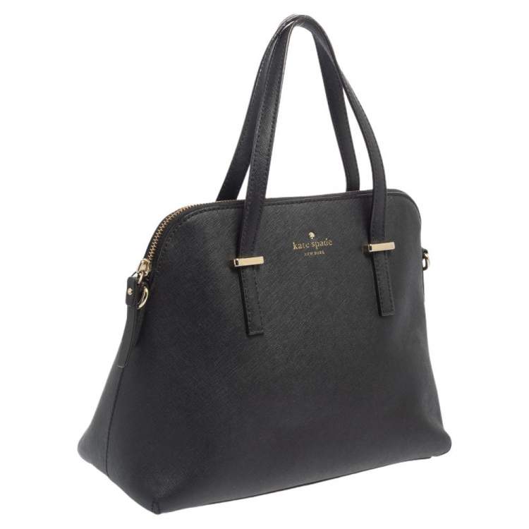 Pre Owned Kate Spade Black Leather Cedar Street Maise Shoulder Bag