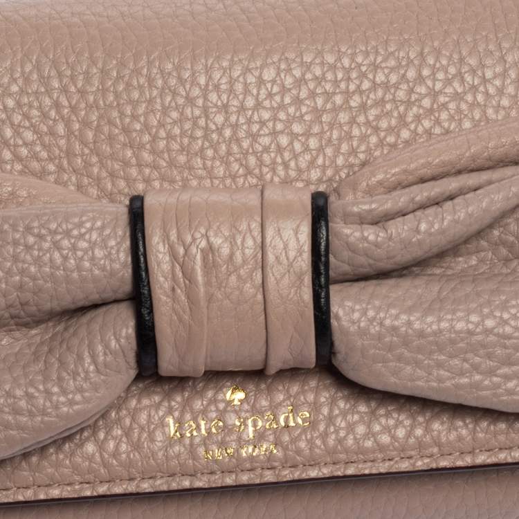 Pre Owned Kate Spade Pale Pink Leather Milou Chain Wallet