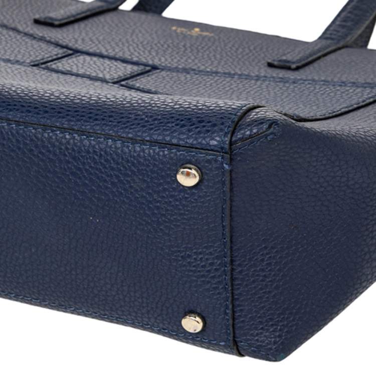 Pre Owned Kate Spade Blue Leather Francisca Tote