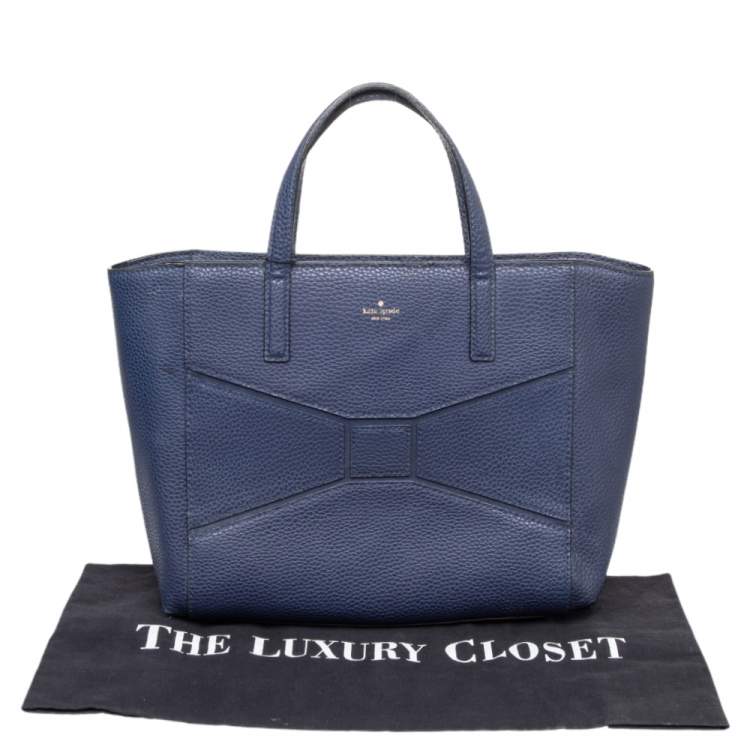 Pre Owned Kate Spade Blue Leather Francisca Tote