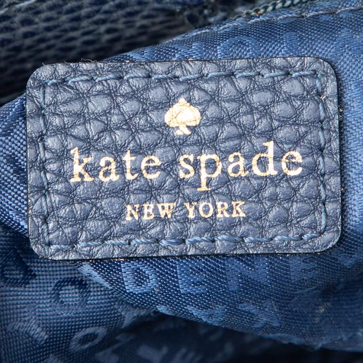 Pre Owned Kate Spade Blue Leather Francisca Tote