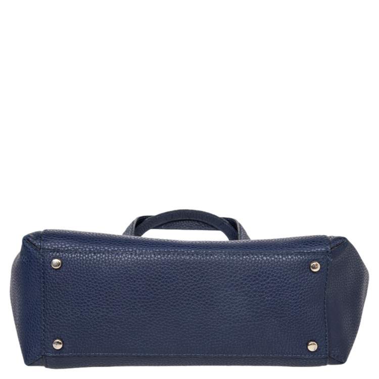 Pre Owned Kate Spade Blue Leather Francisca Tote