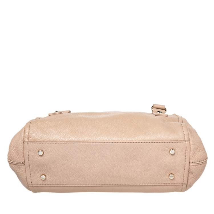 Pre Owned Kate Spade Dark Beige Leather Satchel