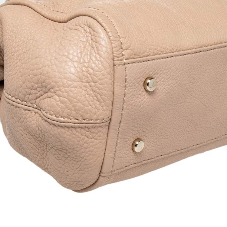 Pre Owned Kate Spade Dark Beige Leather Satchel