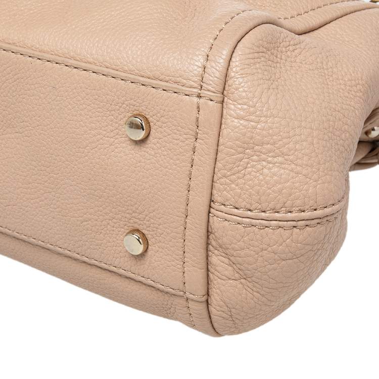 Pre Owned Kate Spade Dark Beige Leather Satchel