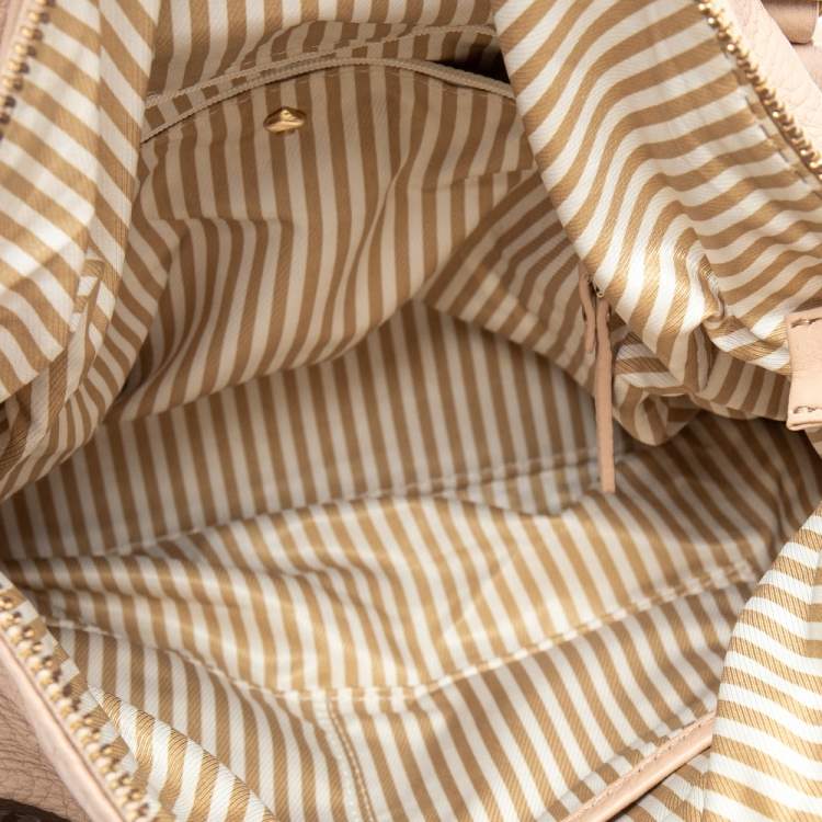 Pre Owned Kate Spade Dark Beige Leather Satchel