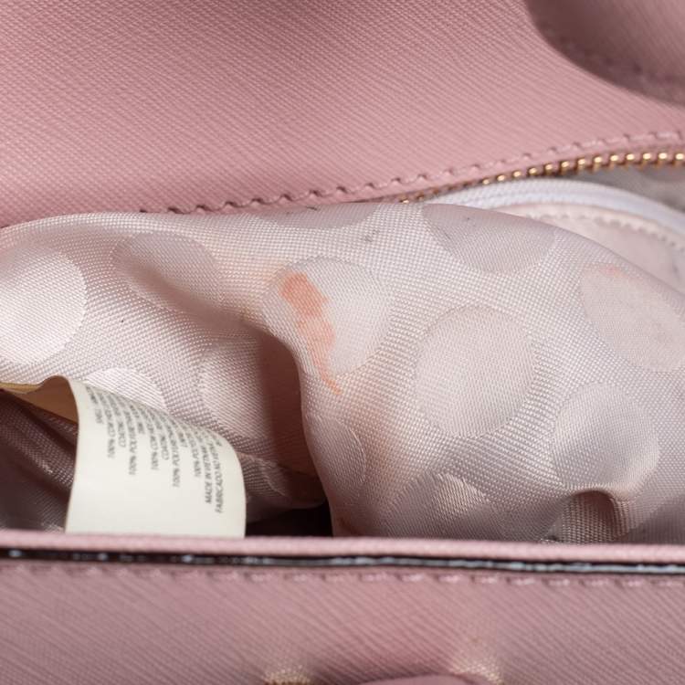 Pre Owned Kate Spade Powder Pink Leather Cedar Street Hayden Tote