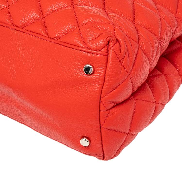 مملوكة مسبقًا Kate Spade Neon Orange Quilted Leather Gold Coast Maryanne Shoulder Bag