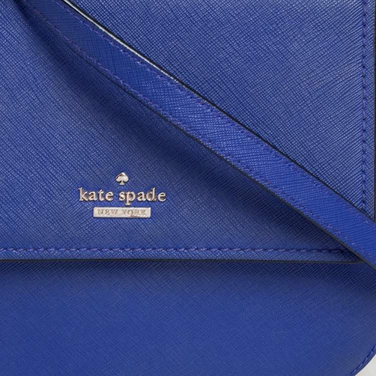 Pre Owned Kate Spade Blue Leather Small Cameron Street Byrdie Crossbody Bag