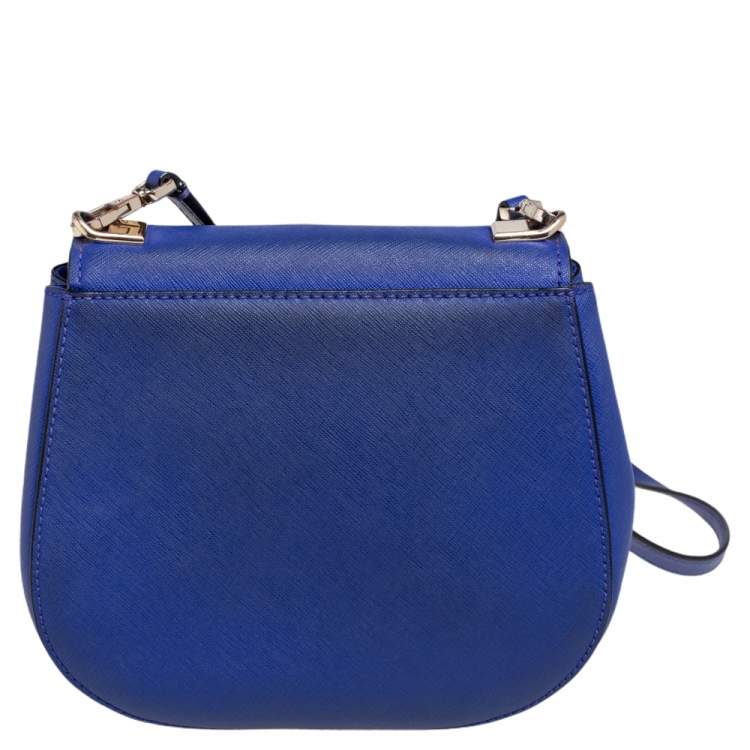 Pre Owned Kate Spade Blue Leather Small Cameron Street Byrdie Crossbody Bag