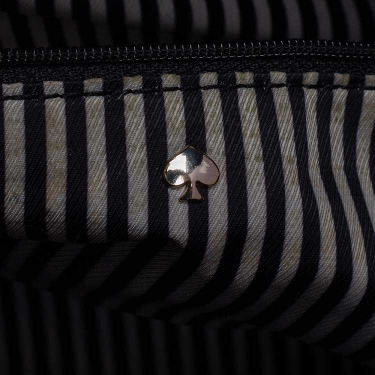 مملوكة مسبقًا Kate Spade Black/Brown Leather and Suede Zip Satchel