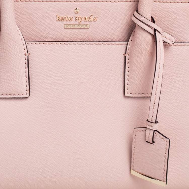 Pre Owned Kate Spade Peach Leather Cameron Street Candace Tote