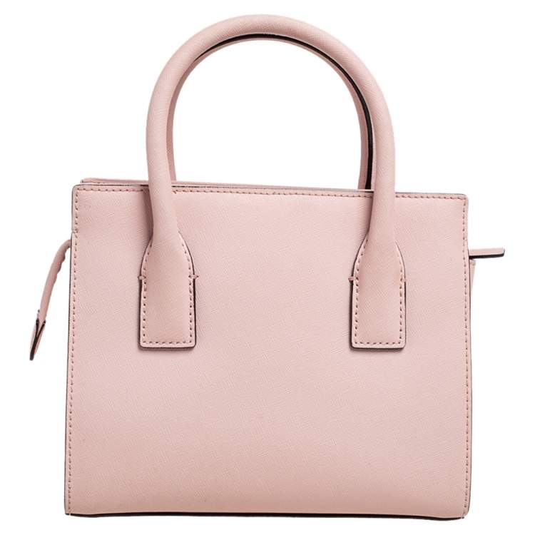 Pre Owned Kate Spade Peach Leather Cameron Street Candace Tote