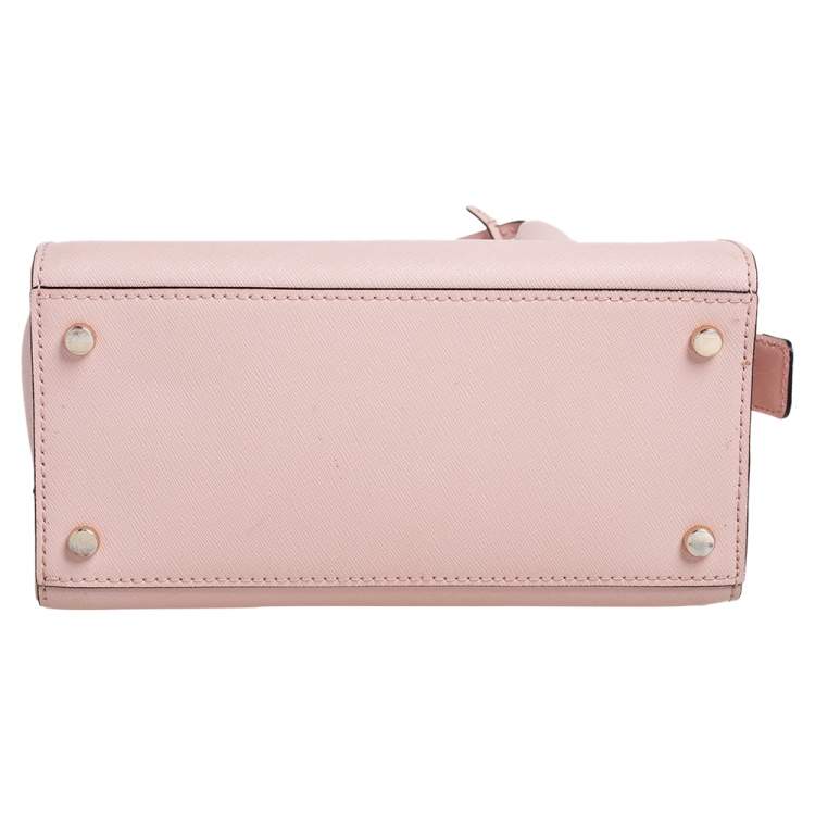 Pre Owned Kate Spade Peach Leather Cameron Street Candace Tote