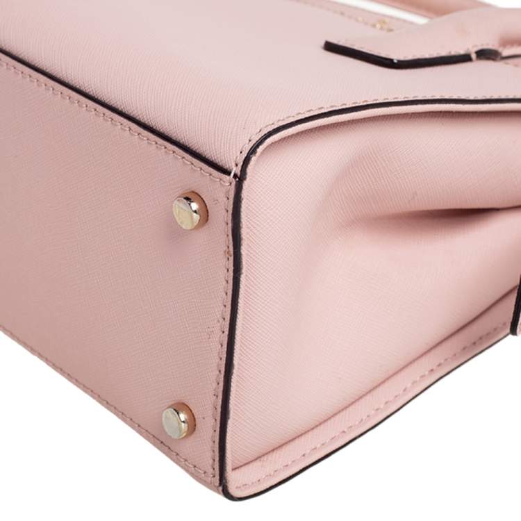 Pre Owned Kate Spade Peach Leather Cameron Street Candace Tote