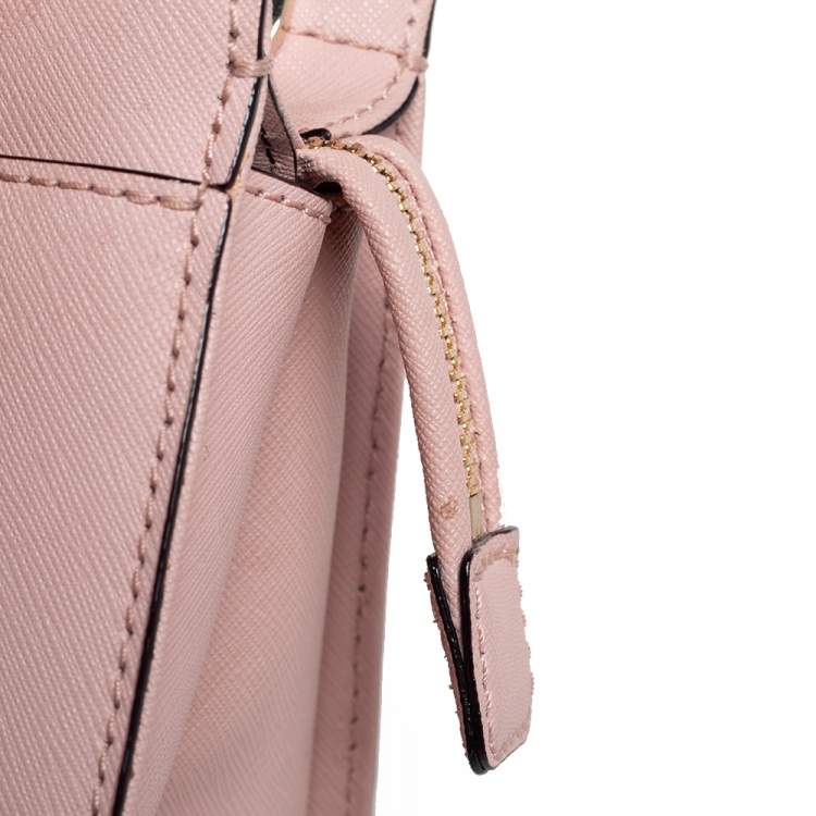 Pre Owned Kate Spade Peach Leather Cameron Street Candace Tote