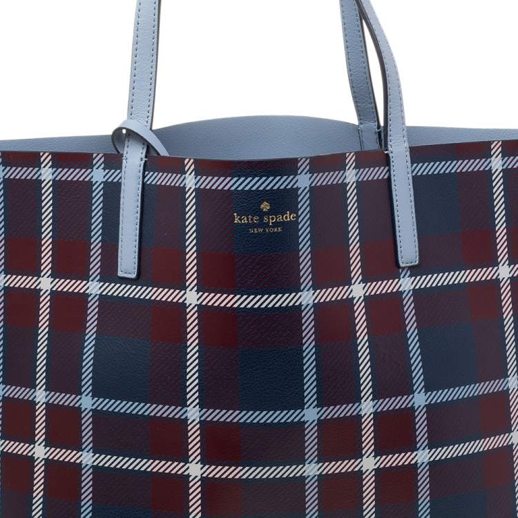 Pre Owned Kate Spade Multicolor Leather Mya Arch Place Reversible Tote