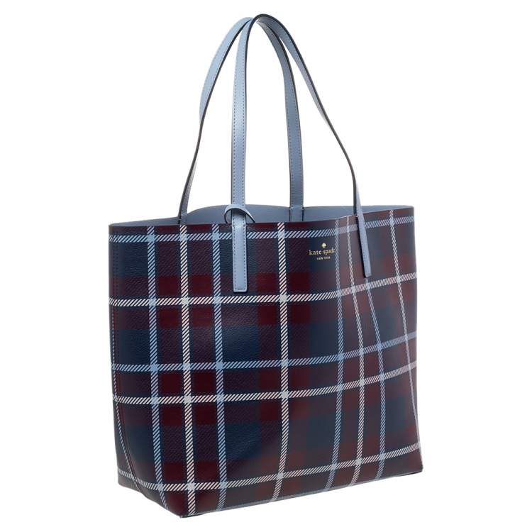 Pre Owned Kate Spade Multicolor Leather Mya Arch Place Reversible Tote