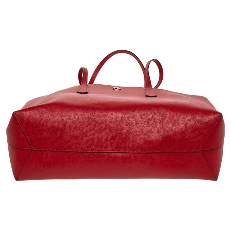Pre Owned Kate Spade Red Leather Tote