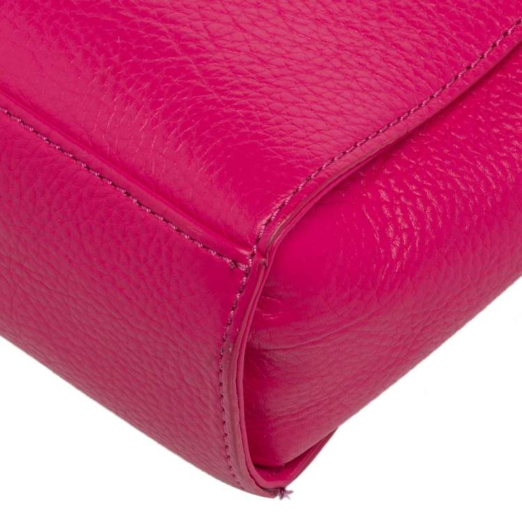 Pre Owned Kate Spade Pink Leather Crossbody Bag