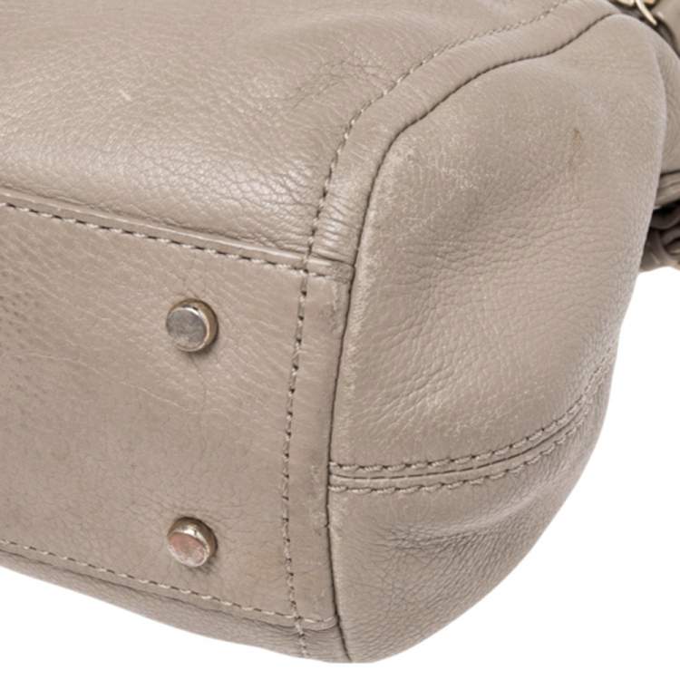 Pre Owned Kate Spade Beige Leather Cobble Hill Leslie Satchel