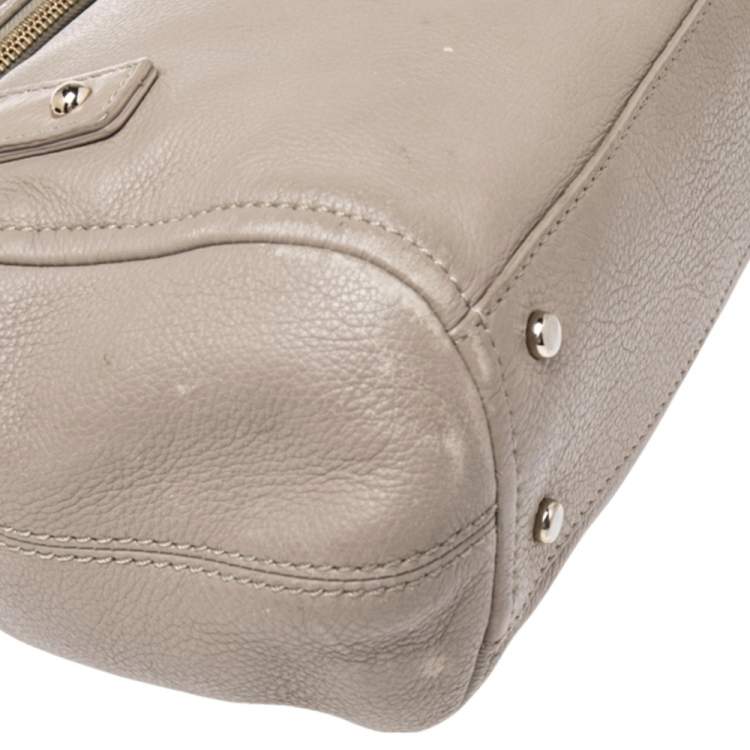 Pre Owned Kate Spade Beige Leather Cobble Hill Leslie Satchel