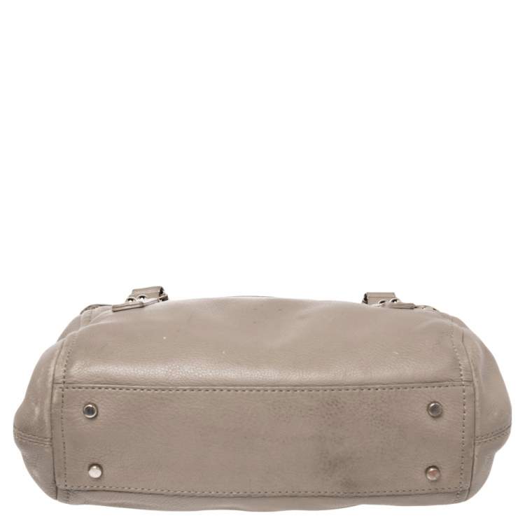 Pre Owned Kate Spade Beige Leather Cobble Hill Leslie Satchel