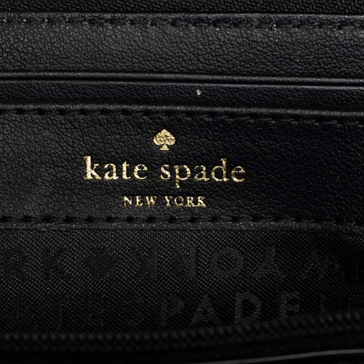 Pre Owned Kate Spade Multicolor Coated Canvas Zip Around Wallet
