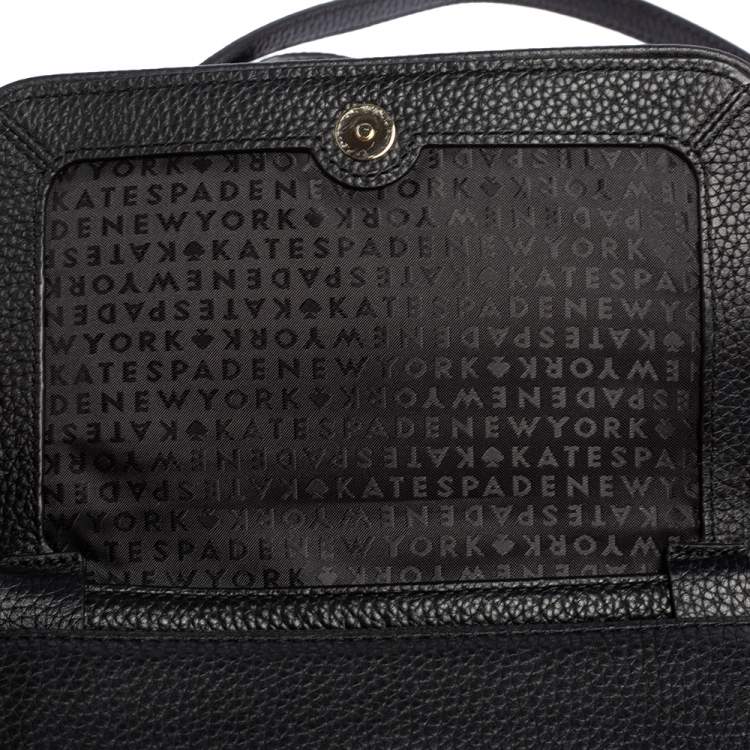 Pre Owned Kate Spade Black Leather Chester Street Avie Crossbody Bag