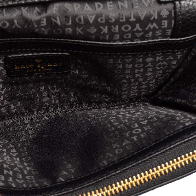 Pre Owned Kate Spade Black Leather Chester Street Avie Crossbody Bag