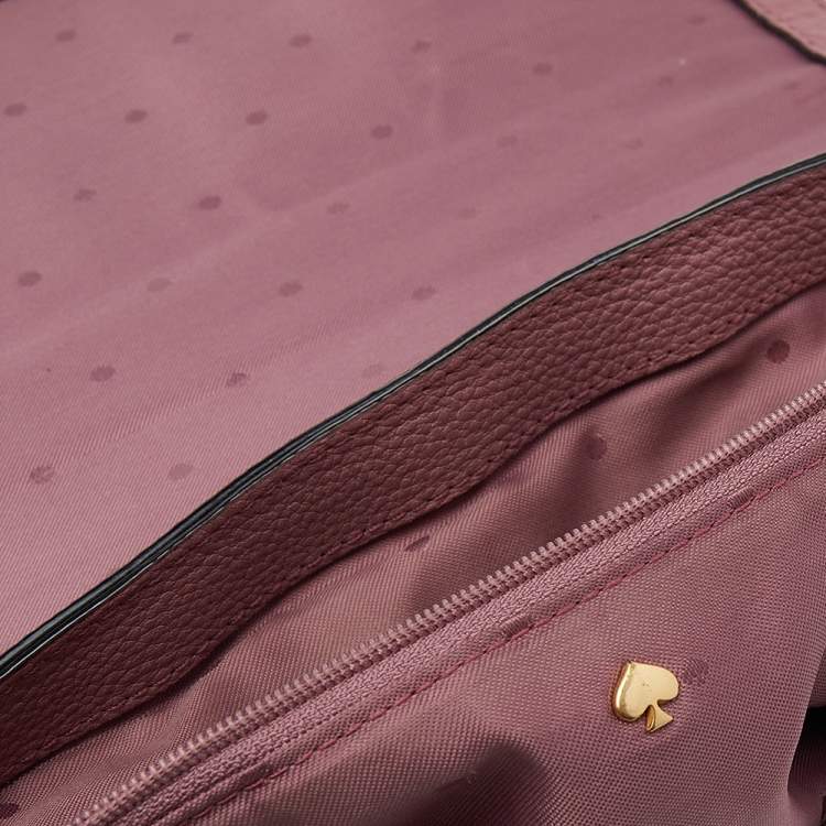 Pre Owned Kate Spade Pink Leather James Street Sparrow Top Handle Bag
